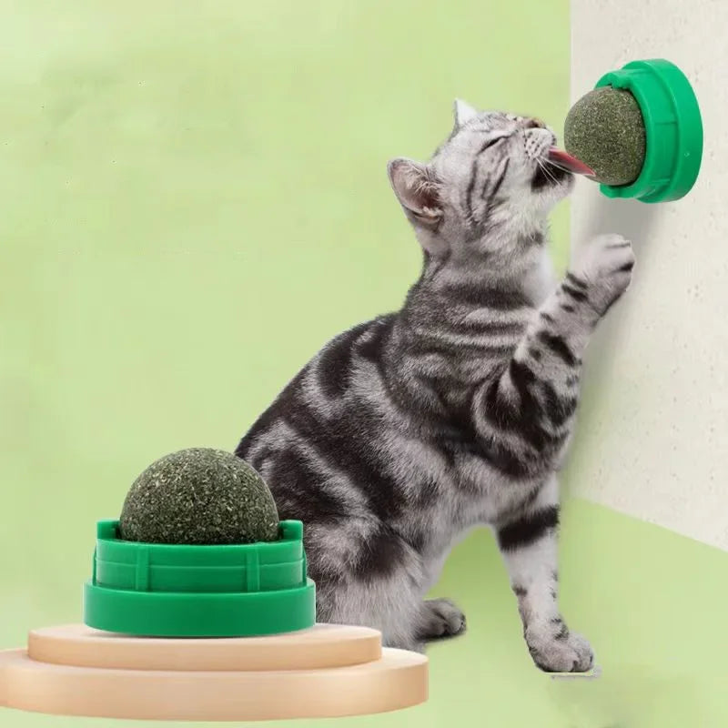 Wall Stick-On Catnip Ball
