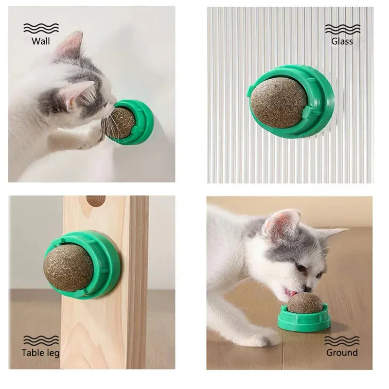 Wall Stick-On Catnip Ball
